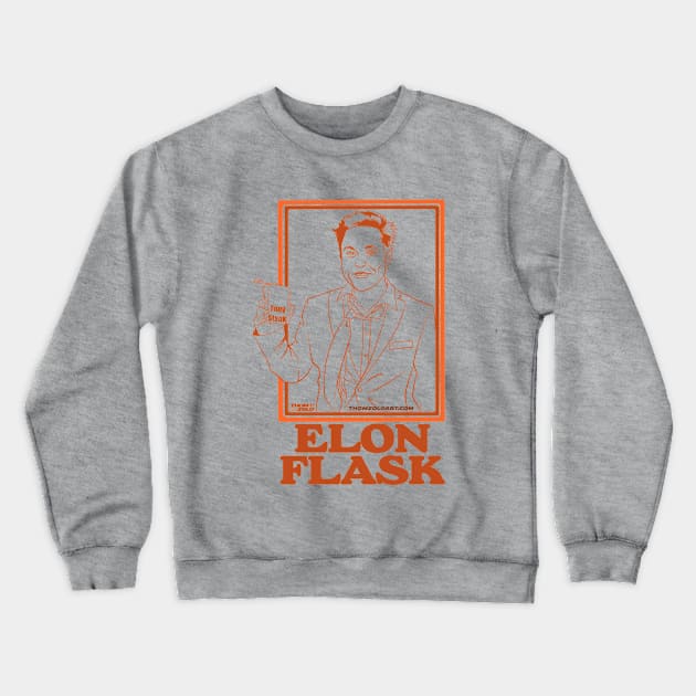 Elon Flask Crewneck Sweatshirt by Thom Solo